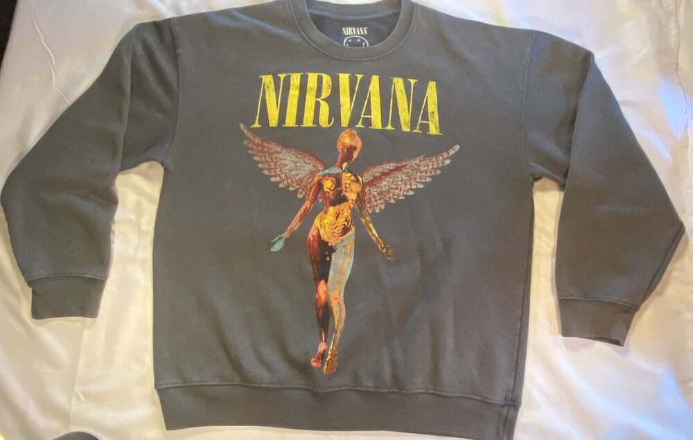 Nirvana In Utero Live '93 Crewneck Sweatshirt L